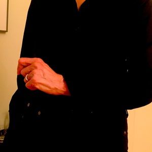 Black cotton Escada long-sleeved shirt